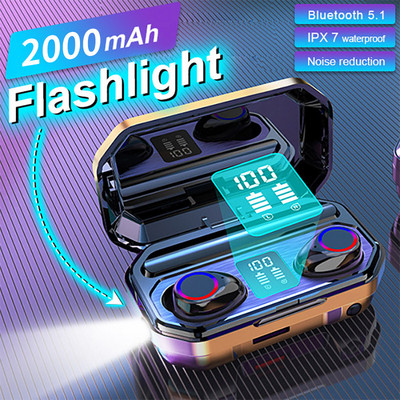 Căști Bluetooth TWS, stereo fără fir, binaurale în ureche, căști sport cu reducere inteligentă a zgomotului Bluetooth 5.0