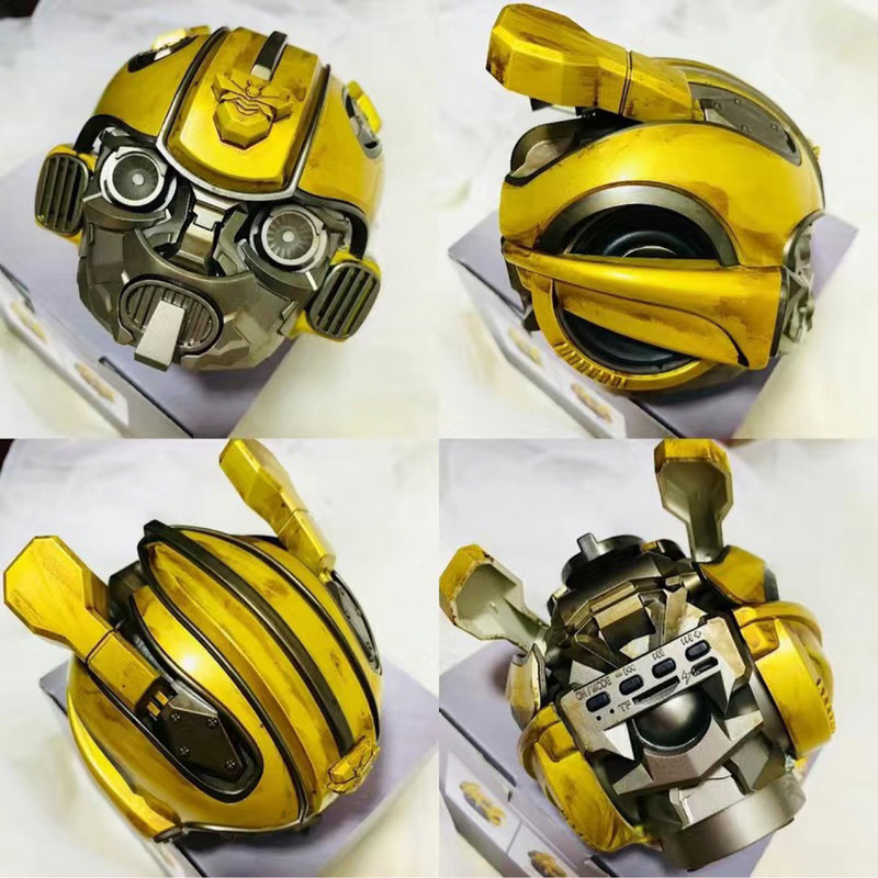 Difuzor Bluetooth fără fir Transformers Bumblebee Subwoofer stereo LED Lumină intermitentă Suport card TF Redare în mod multiplu MP3