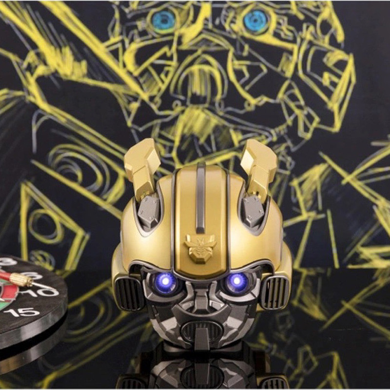 Difuzor Bluetooth fără fir Transformers Bumblebee Subwoofer stereo LED Lumină intermitentă Suport card TF Redare în mod multiplu MP3