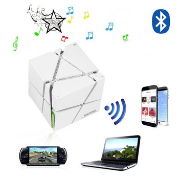 Радио субуфер Bluetooth високоговорител Звукова карта Soundbox Преносим HIFI LED Cube Stereo Mini Super SoundBox Поддържа FM TF карти