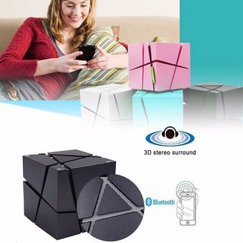 Ραδιόφωνο Subwoofer Ηχείο Bluetooth Κάρτα ήχου Soundbox Φορητό HIFI LED Cube Stereo Mini Super SoundBox Υποστηρίζει κάρτες FM TF