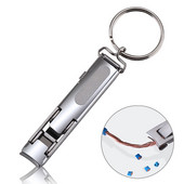 1PC Sklopivi 0,5 cm ultratanki prijenosni rezač za nokte od nehrđajućeg čelika Trimer Škare za manikuru Pedikura Alat za škare za nokte