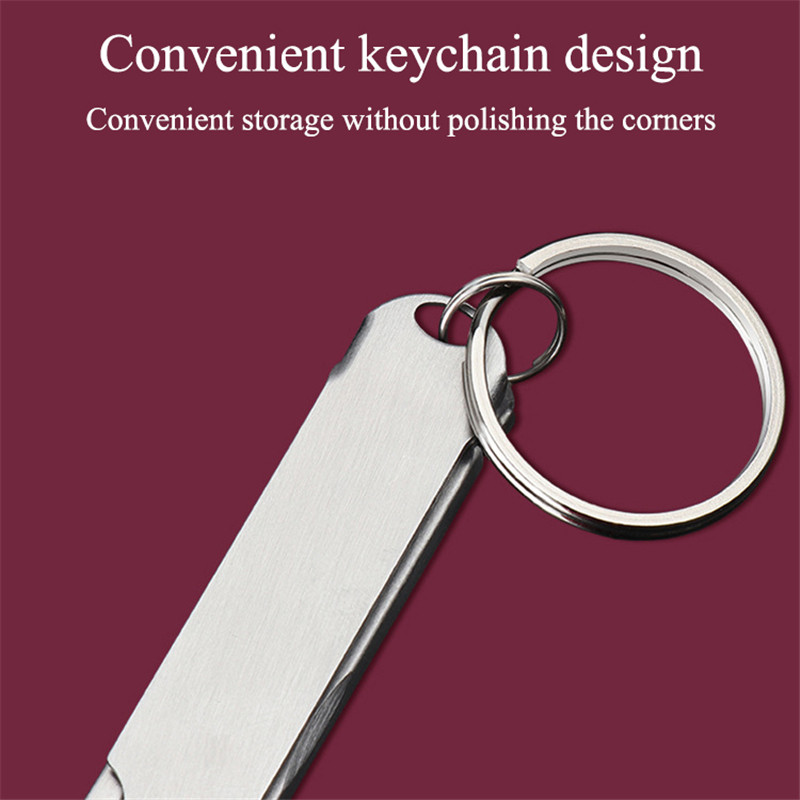 1PC Sklopivi 0,5 cm ultratanki prijenosni rezač za nokte od nehrđajućeg čelika Trimer Škare za manikuru Pedikura Alat za škare za nokte