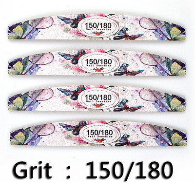 10kom/lot Turpije za nokte Drvena turpija za nokte s tiskanim brušenjem Pufer za nokte Pedikura Manikura Profesionalni alati za poliranje za brušenje noktiju