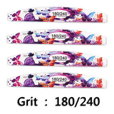 10kom/lot Turpije za nokte Drvena turpija za nokte s tiskanim brušenjem Pufer za nokte Pedikura Manikura Profesionalni alati za poliranje za brušenje noktiju