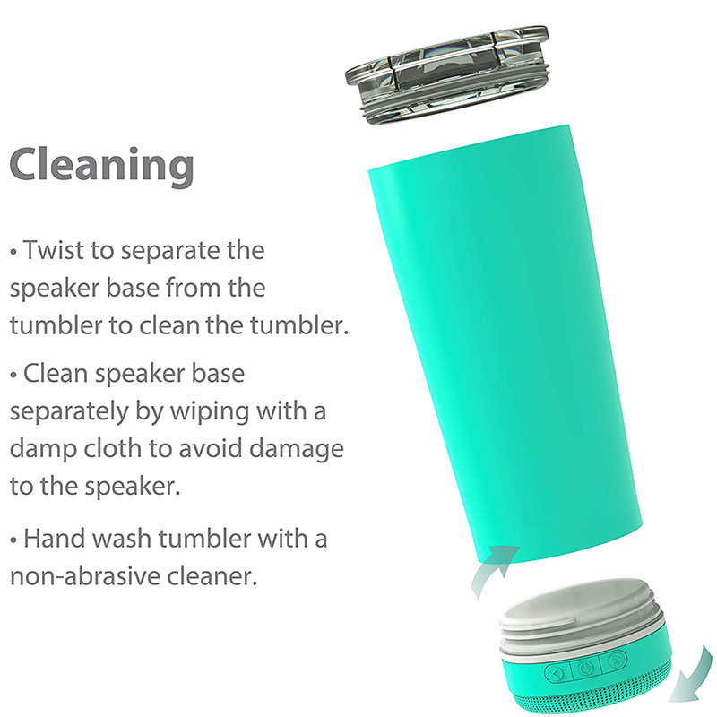 „Bluetooth“ garsiakalbis Patvarus „Bluetooth“ muzikos puodelio vyno puodelis su garsiakalbiu Aukšto garso nerūdijančio plieno išmanusis vandens butelio gėrimas