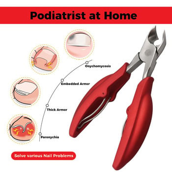 Ножица за дебели нокти Щипка за врастнали нокти Ножка за педикюр Тример за онихомикоза Професионална клеща Инструмент за маникюр