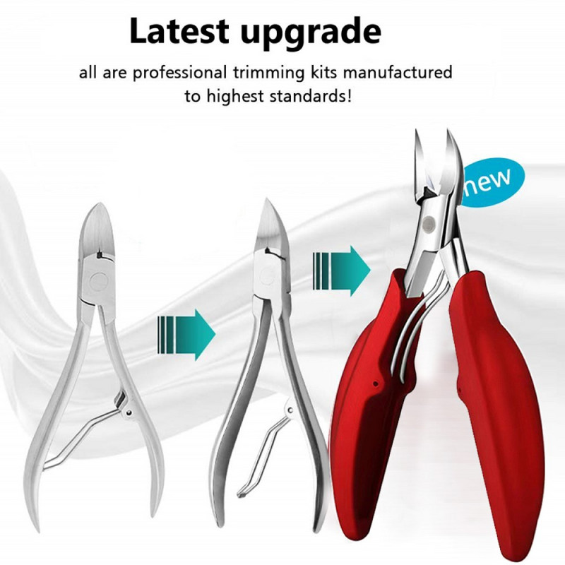 Paksud küünekäärid sissekasvanud varbaküünte näpits pediküürilõikur Onühhomükoosi trimmer Professionaalne tang maniküüri tööriist