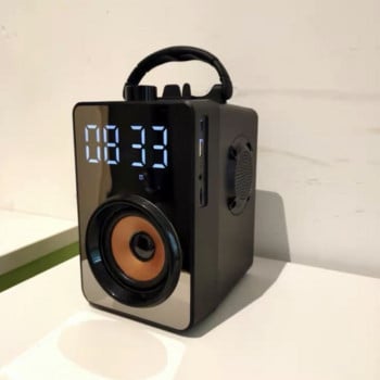 Безжичен Bluetooth високоговорител с висока мощност с микрофон Преносим KTV колона HIFI Стерео субуфер Саундбар FM радио Музикален център