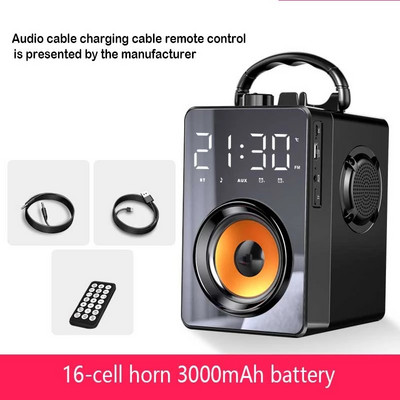 Ασύρματο ηχείο Bluetooth υψηλής ισχύος με μικρόφωνο Φορητό KTV Στήλη HIFI Stereo Subwoofer Soundbar FM Radio Music Center