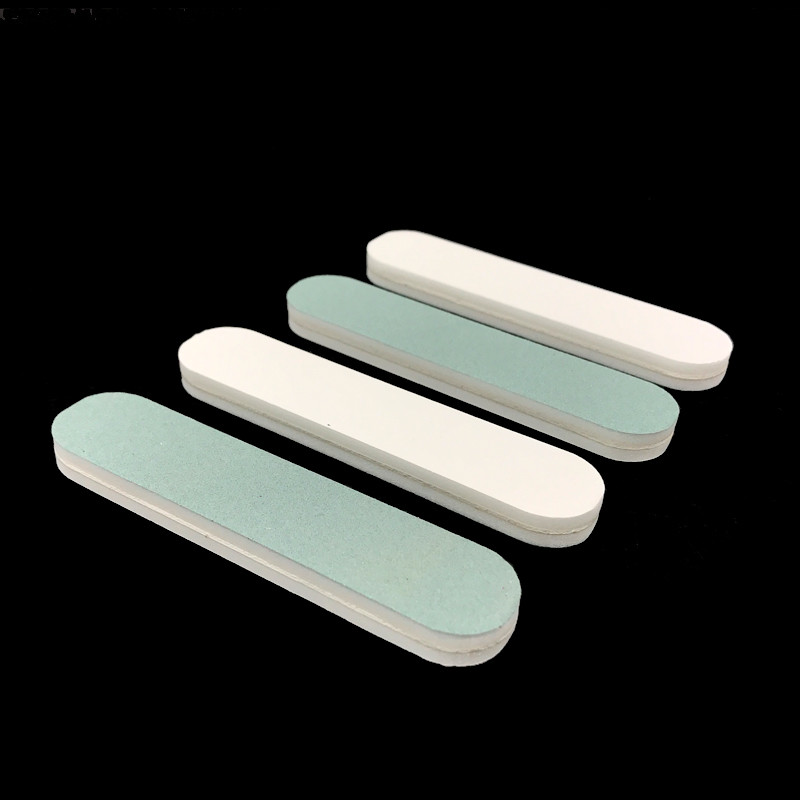25 db/tétel Buffing Block Mini Nail Shiner Puffer Kétoldali Szivacs Le Shinning Polish Block Pufferek Hab Sima Akril Eszközök