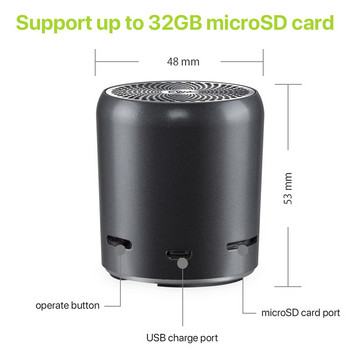 EWA A107S Bluetooth високоговорител Преносими метални HIFI високоговорители TWS Безжичен музикален плейър Силен звук Високоговорител за възпроизвеждане на SD карта