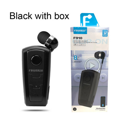 Căști fără fir Bluetooth V4.0, 100% originale Fineblue F910, căști în ureche, alertă cu vibrații, clip de uzură, căști mâini libere pentru telefoane inteligente