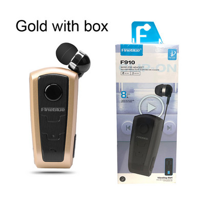 Căști fără fir Bluetooth V4.0, 100% originale Fineblue F910, căști în ureche, alertă cu vibrații, clip de uzură, căști mâini libere pentru telefoane inteligente