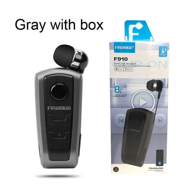 Căști fără fir Bluetooth V4.0, 100% originale Fineblue F910, căști în ureche, alertă cu vibrații, clip de uzură, căști mâini libere pentru telefoane inteligente