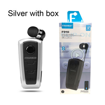 Căști fără fir Bluetooth V4.0, 100% originale Fineblue F910, căști în ureche, alertă cu vibrații, clip de uzură, căști mâini libere pentru telefoane inteligente