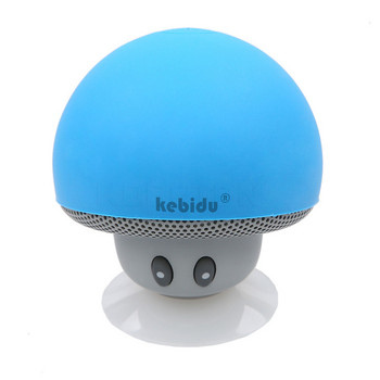 kebidu Universal Wireless Mushroom ηχείο Bluetooth Sucker Cup Δέκτης ήχου Μουσική Στερεοφωνικό υπογούφερ Mp3 Player Holder Ηχείο