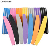 5/10 db Kétoldalas szivacsos körömreszelő 100/180 Grit Mix Color Boat Nail Buffer Block polírozás UV gél manikűr pedikűr eszközhöz