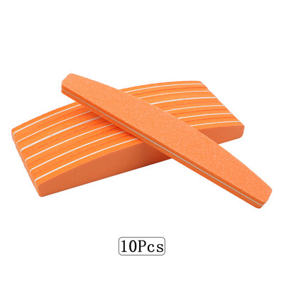 5/10 db Kétoldalas szivacsos körömreszelő 100/180 Grit Mix Color Boat Nail Buffer Block polírozás UV gél manikűr pedikűr eszközhöz
