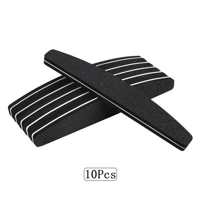 5/10 db Kétoldalas szivacsos körömreszelő 100/180 Grit Mix Color Boat Nail Buffer Block polírozás UV gél manikűr pedikűr eszközhöz