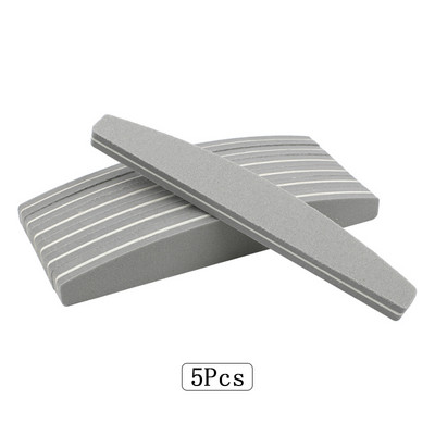 5/10 db Kétoldalas szivacsos körömreszelő 100/180 Grit Mix Color Boat Nail Buffer Block polírozás UV gél manikűr pedikűr eszközhöz