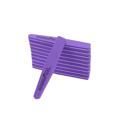 12db/tétel Rhombus Halfmoon Double Side Nail Files puffer 100/180 Polírozás Csiszolás Manikűr Pedikűr Körömpufferek Reszelő eszközök