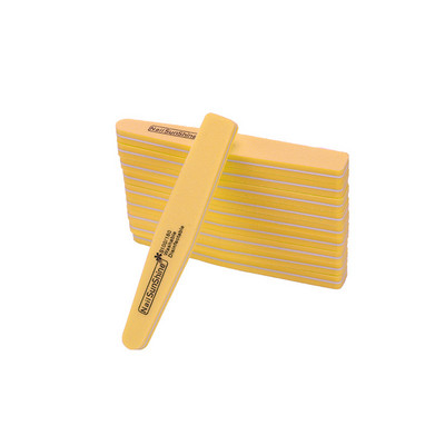 12db/tétel Rhombus Halfmoon Double Side Nail Files puffer 100/180 Polírozás Csiszolás Manikűr Pedikűr Körömpufferek Reszelő eszközök