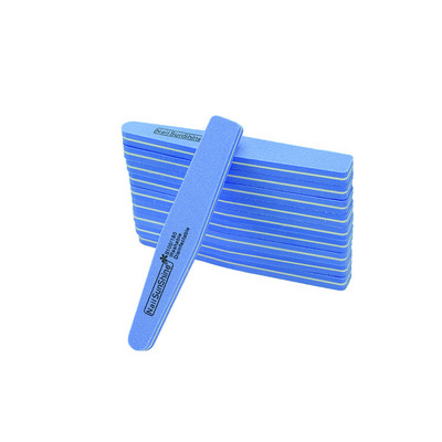 12db/tétel Rhombus Halfmoon Double Side Nail Files puffer 100/180 Polírozás Csiszolás Manikűr Pedikűr Körömpufferek Reszelő eszközök