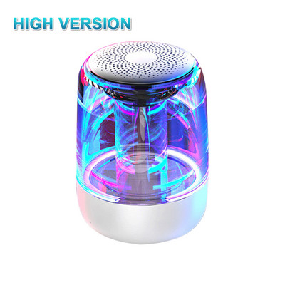 C7 Difuzor portabil Blue tooth 5.0 LED transparent Subwoofer luminos T-WS 6D Surround HIFI Stereo Cool Audio pentru telefon mobil