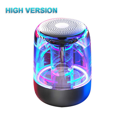 C7 Difuzor portabil Blue tooth 5.0 LED transparent Subwoofer luminos T-WS 6D Surround HIFI Stereo Cool Audio pentru telefon mobil