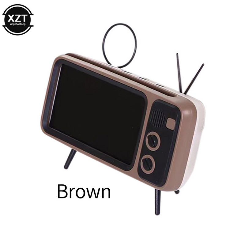 Stereo laikiklis Filmai Mobiliojo telefono laikiklis Mini belaidis Bluetooth garsiakalbis TV Muzikos grotuvas Retro kišeninis Namų garso įrašas Elektrinis