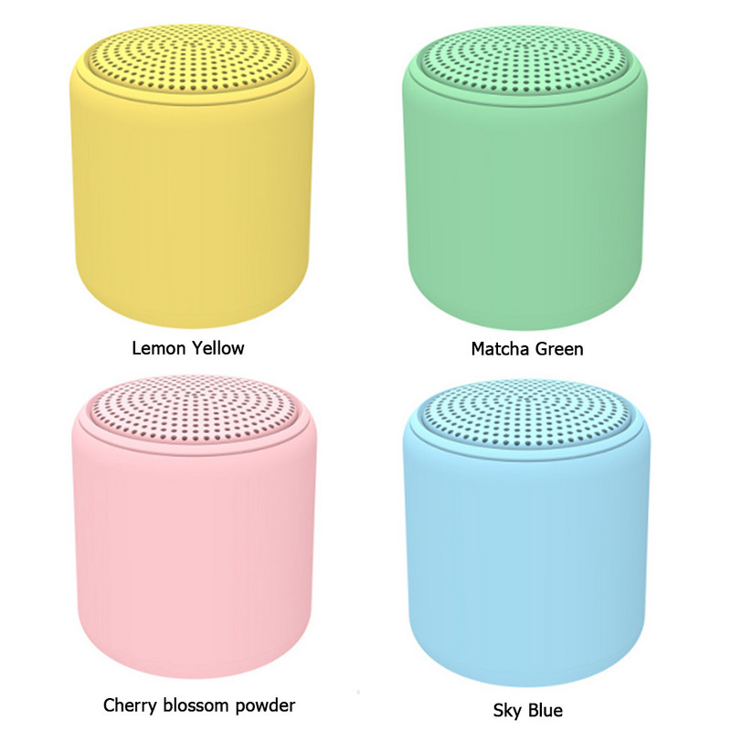 KLW Bluetooth metalinis mini nešiojamas garso dėžutė TWS True belaidis garsiakalbis lauko garsiakalbiai Macaron spalvos