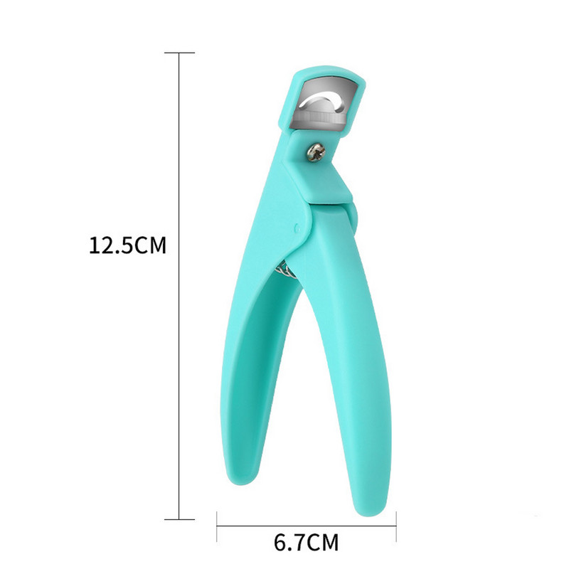 Škare za nokte u obliku slova U Vrhovi rezača za lažne nokte Vrhovi škara Rezači rubova Alati za manikuru od nehrđajućeg čelika Nož za umjetne nokte