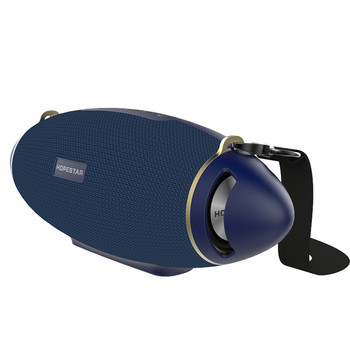 HOPESTAR Оригинален H20+ Ръгби Bluetooth високоговорител Безжична преносима колона Водоустойчив Mega Bass Външен субуфер с колан TF USB