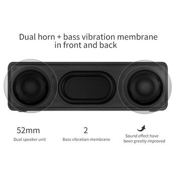 NBY 5510 Bluetooth високоговорител Deep Bass Безжичен преносим високоговорител с микрофон 10W звукова система 3D стерео музикален съраунд за телефон