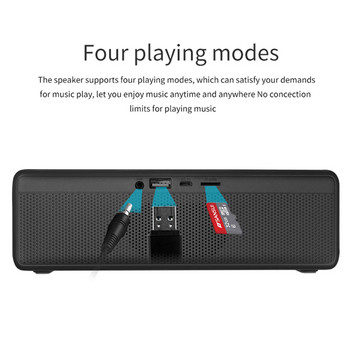 NBY 5510 Bluetooth високоговорител Deep Bass Безжичен преносим високоговорител с микрофон 10W звукова система 3D стерео музикален съраунд за телефон