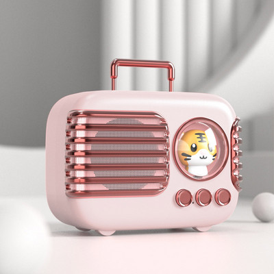 Φορητό ηχείο Bluetooth Kawaii ρετρό TWS Ηχείο Παιδί Cute Pet Mini Music Box με Night Light Player TF Κλήση hands-free