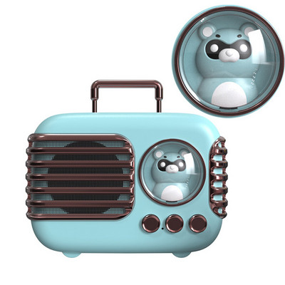 Φορητό ηχείο Bluetooth Kawaii ρετρό TWS Ηχείο Παιδί Cute Pet Mini Music Box με Night Light Player TF Κλήση hands-free