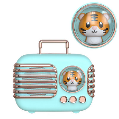 Φορητό ηχείο Bluetooth Kawaii ρετρό TWS Ηχείο Παιδί Cute Pet Mini Music Box με Night Light Player TF Κλήση hands-free