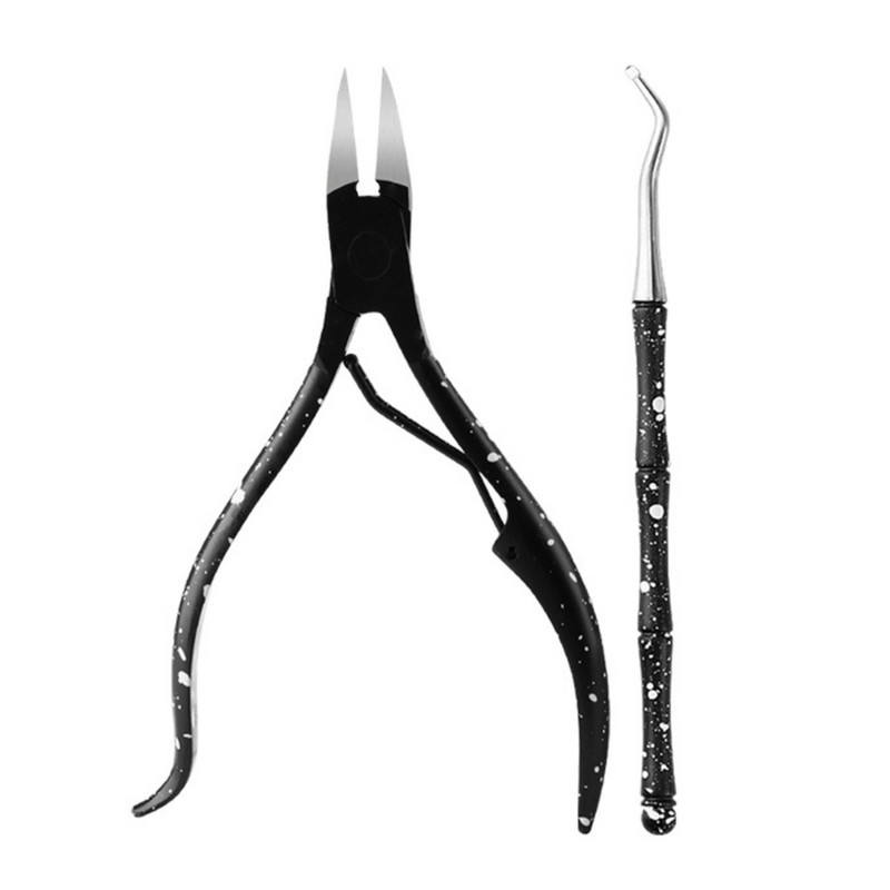 Juodų kojų nagų įaugusių nagų dailės odelių žnyplė kirpimo mašinėlė kraštų kirpimo priemonė manikiūro žirklės žirklės įrankis pedikiūrui negyvos odos šalinimo priemonė NT1233