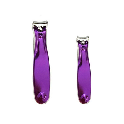 LIZY Ljubičasta škarica za nokte Škare za pedikuru od ugljičnog čelika Trimer za nokte Škara za zanoktice Rezač rubova za manikuru Škare za nokte