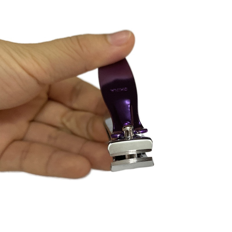 LIZY Ljubičasta škarica za nokte Škare za pedikuru od ugljičnog čelika Trimer za nokte Škara za zanoktice Rezač rubova za manikuru Škare za nokte