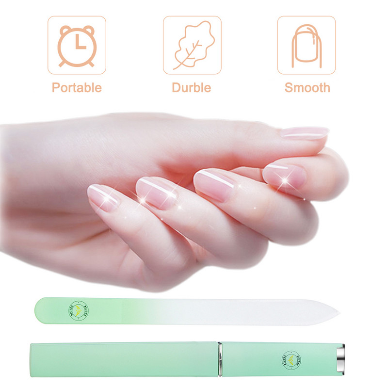 BIUTEE stiklinės nagų dildės buferis skaidrus šlifavimas poliravimas nagų dailės patarimai Įrankiai Profesionalus pedikiūras Nagų manikiūras Pirštų pirštas