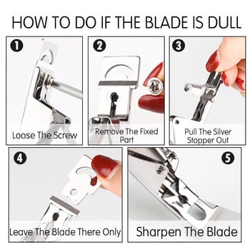 Fake Nail Tips Cutter Professional Clippers Ακρυλικό Υλικό ίσιας άκρης Μανικιούρ γκιλοτίνα Κοπή ψεύτικων νυχιών Εργαλείο αξεσουάρ