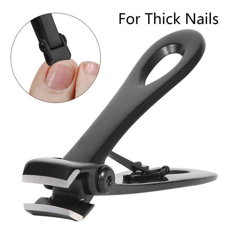 Škare za nokte vrhunske kvalitete od nehrđajućeg čelika od 15 mm za debele nokte Brijanje i zakrivljene oštrice Široka čeljust Snažna škarica za nokte protiv klizanja