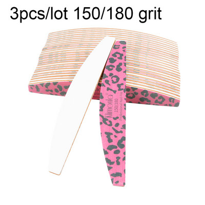 3/5/10Pcs Turpija za nokte Lime 100 180 dodaci za nokte Hot Leopard Print set turpija za nokte i odbojnici alati za umjetne nokte 180/240