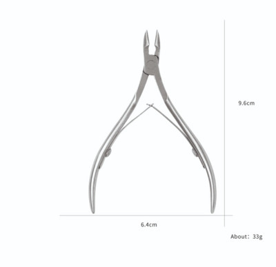 Profesionalios nerūdijančio plieno odelių nagų kirpimo mašinėlė Nagų dailė Manikiūras Pedikiūras Priežiūra Apdailos replės pjaustyklės Grožio žirklės įrankiai
