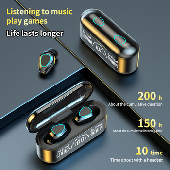 Нови TWS слушалки Bluetooth 5.2 HiFi стерео безжични слушалки Сензорни спортни шумопотискащи слушалки Fone De Ouvido Bluetooth