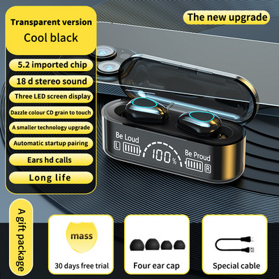 Naujos TWS ausinės Bluetooth 5.2 HiFi Stereo belaidės ausinės Touch Sports Triukšmą slopinančios ausinės Fone De Ouvido Bluetooth