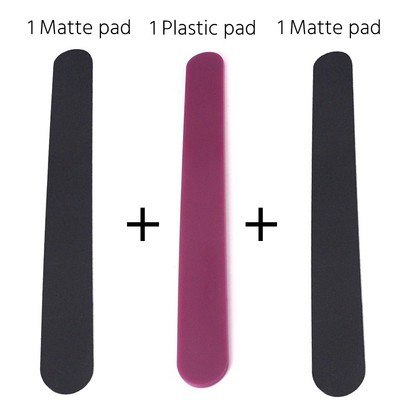 1 vnt. plastikinis nagų dildės pakeitimas nagų buferio blokas, metalinė rankena su juodo smėlio popieriaus juostelėmis šlifavimo manikiūro dildė